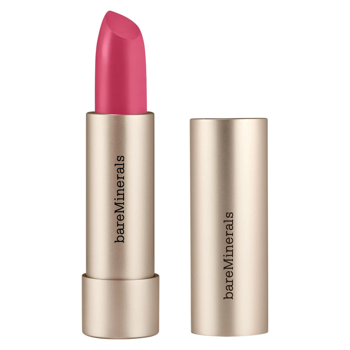 Satin deep-rose lipstick bullet, 3.6 g, shade JOY, clean vegan formula