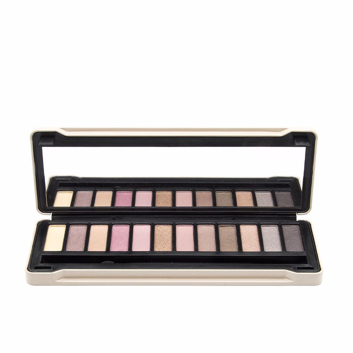 Compact 24‑shade eyeshadow palette with matte and shimmer nude tones, 14.5 g