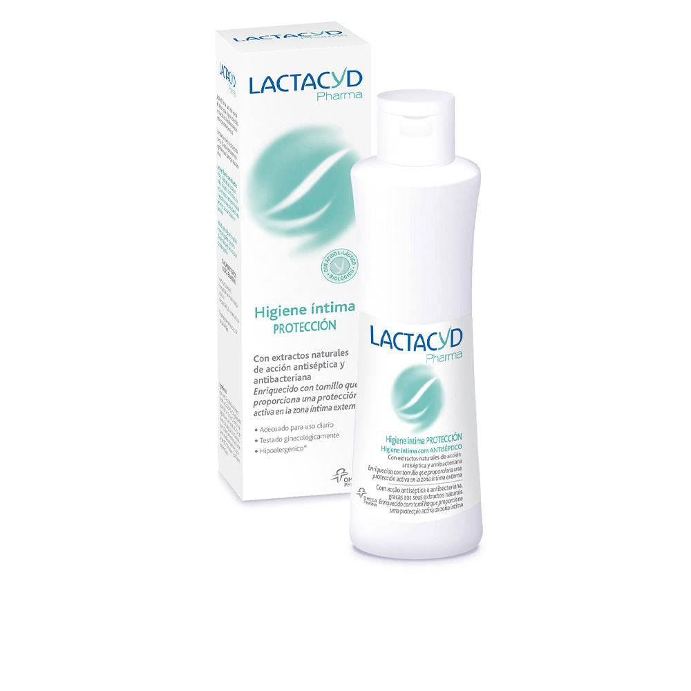 250 ml clear gel bottle for intimate hygiene with thyme extract, gentle daily wash
