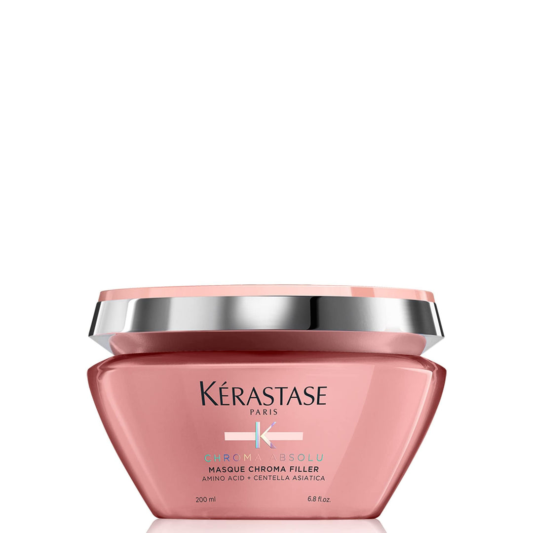 200 ml jar of Chroma Filler deep repair hair mask for colour-treated hair