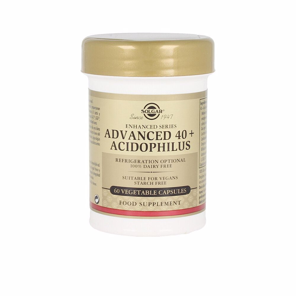 Bottle of Solgar 40 Plus Acidophilus Advanced probiotics for adults 40+