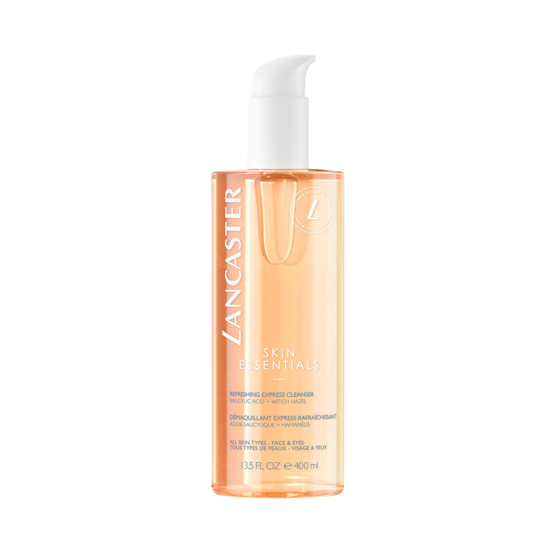 400 ml clear bottle of refreshing salicylic cleansing water with pump