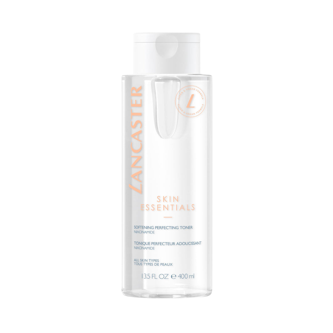 400 ml clear bottle of alcohol‑free floral facial toner for Women