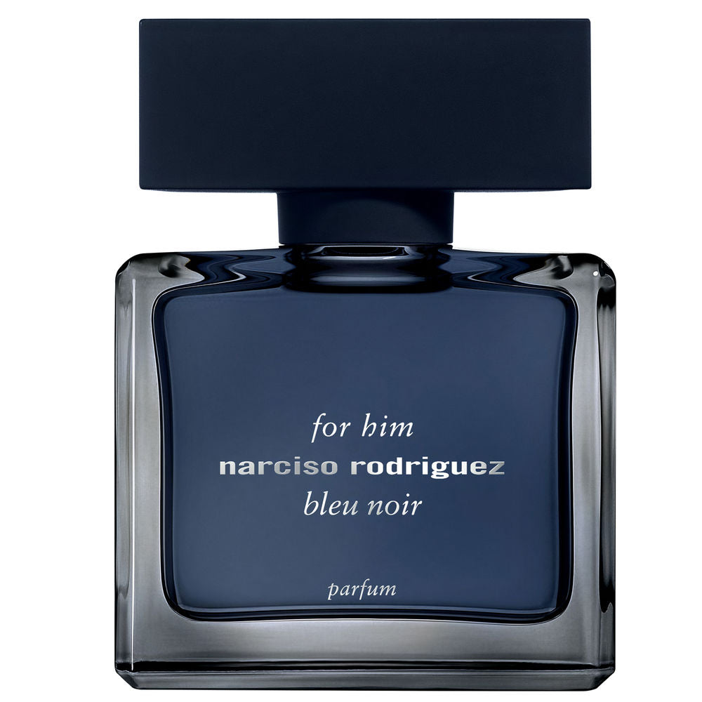 Deep blue translucent flacon with matte navy cap, 50 ml parfum bottle