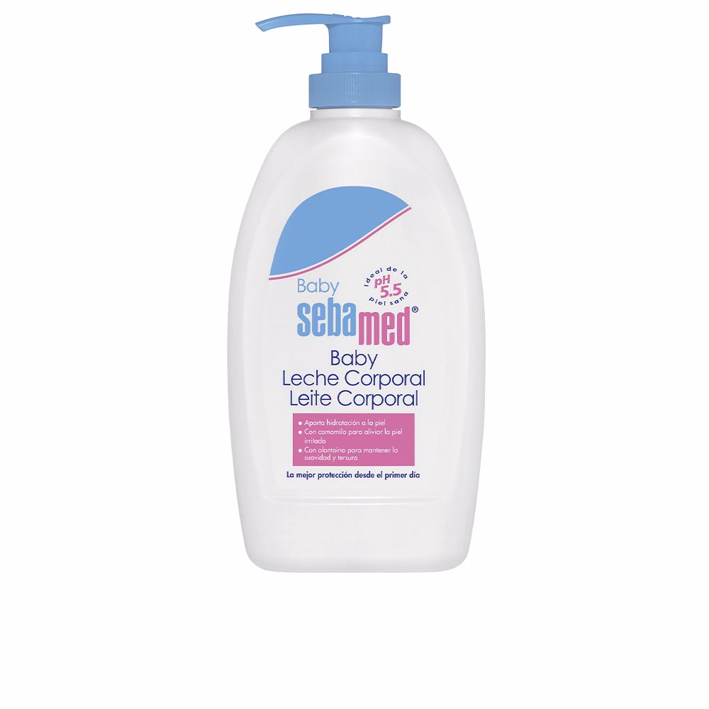 400 ml bottle of chamomile baby body lotion, lightweight unisex moisturiser