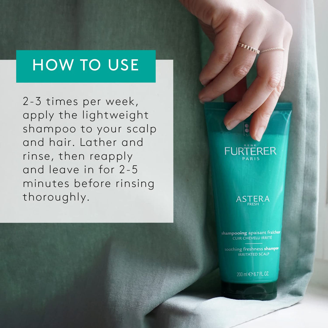 200 ml bottle of cooling mint and eucalyptus shampoo, silicone-free, Unisex