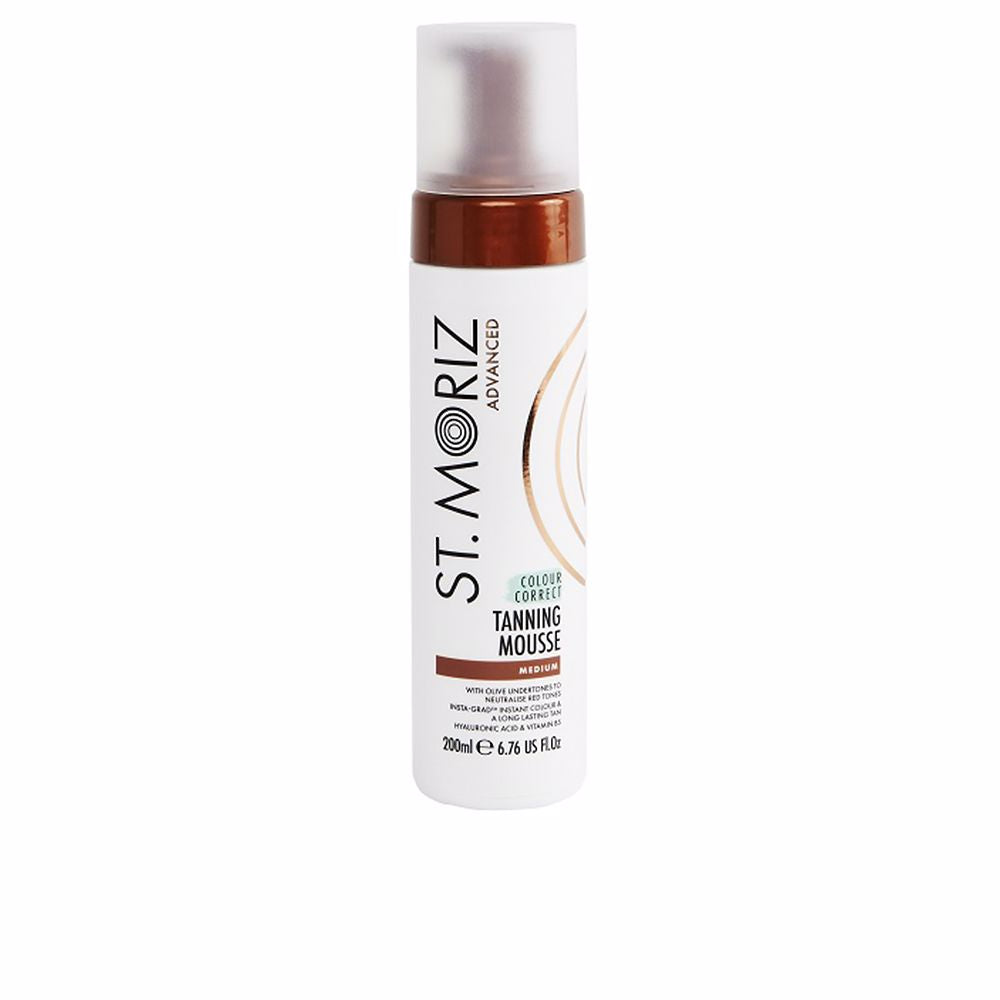 200 ml olive-tinted medium tanning mousse in pump bottle, Unisex