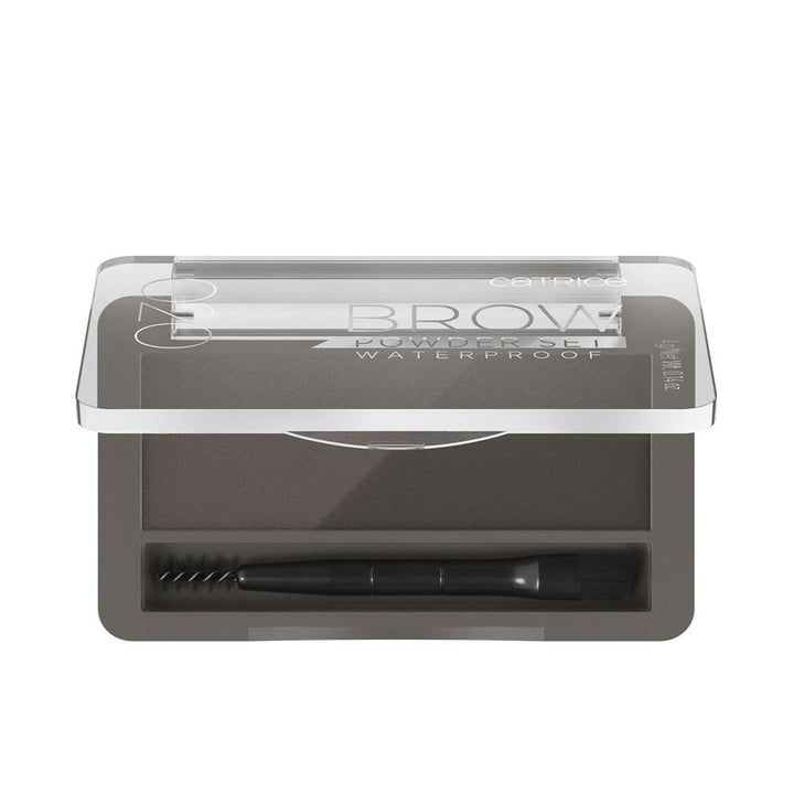 Compact brow powder with two brown shades, angled brush and spoolie, 4 g