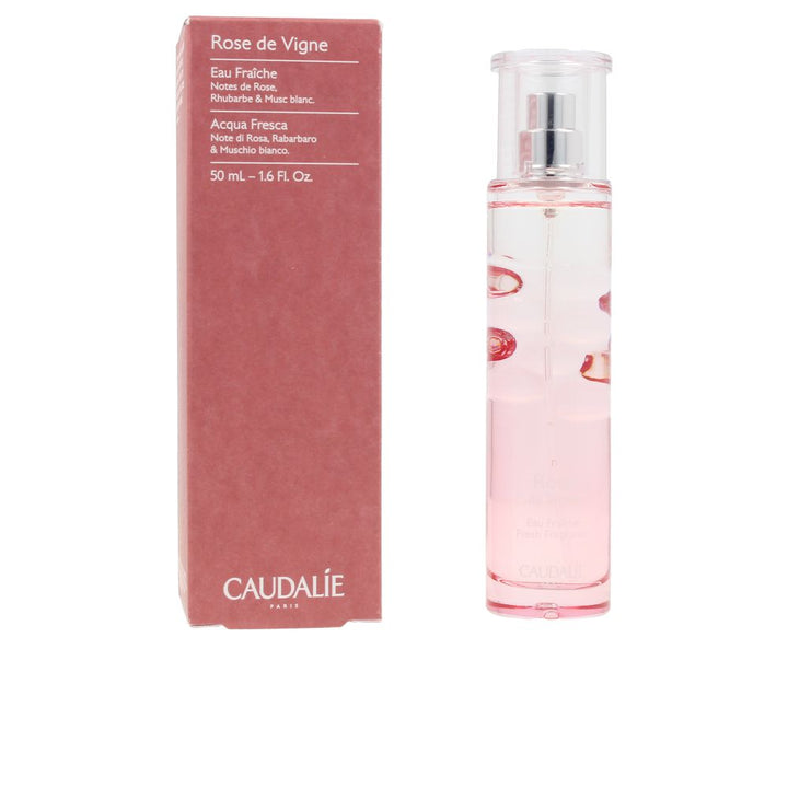 50 ml floral eau fraîche bottle, rose and rhubarb notes, spray