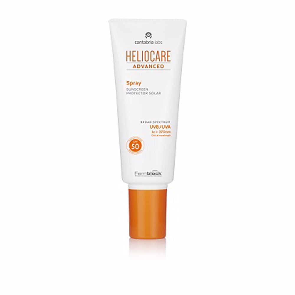Matte white 200 ml multi‑position sunscreen spray can, SPF50, Unisex body protector