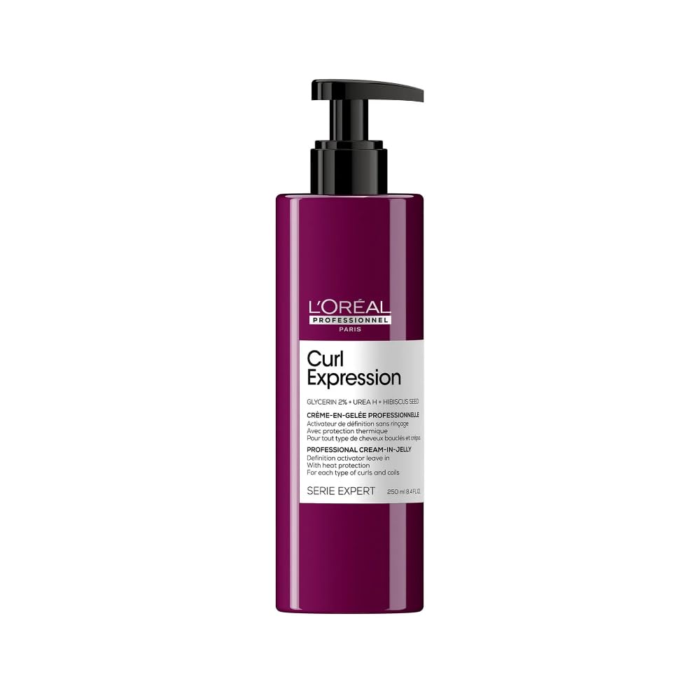 250 ml gel‑cream curl defining treatment in pump bottle, floral fragrance