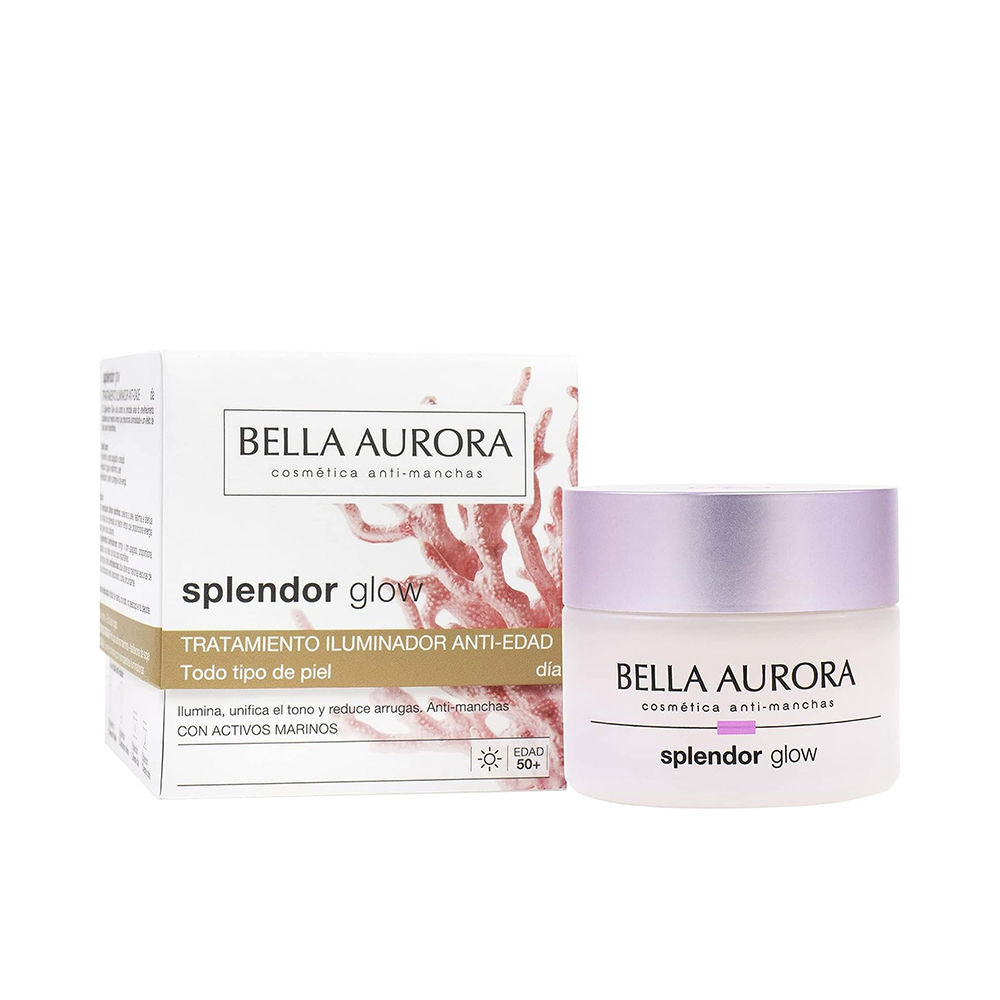 50 ml jar of pearlescent daytime treatment with illuminating pigments