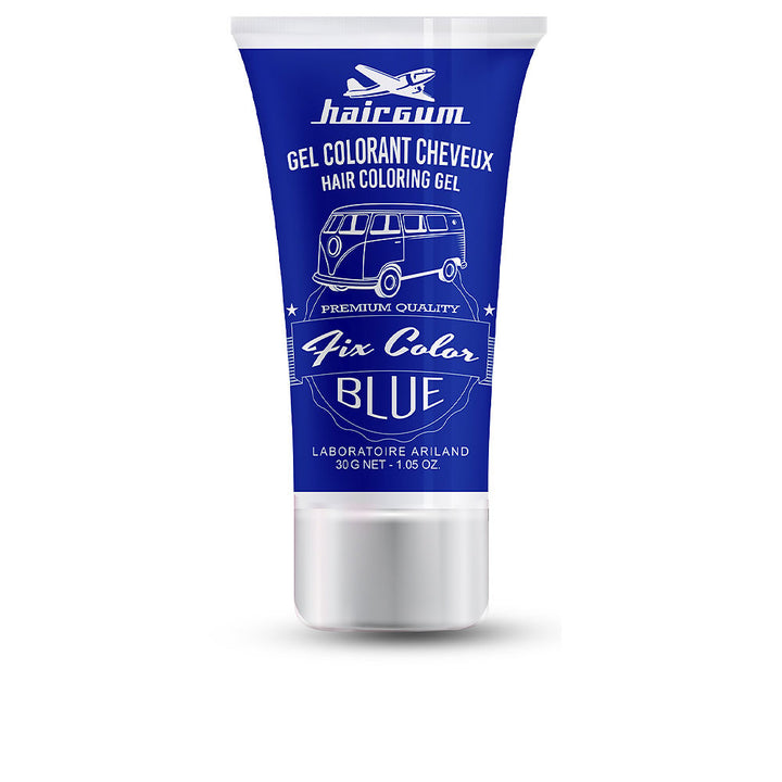 30 ml bright blue temporary hair colour gel with foam applicator, quick-dry formula