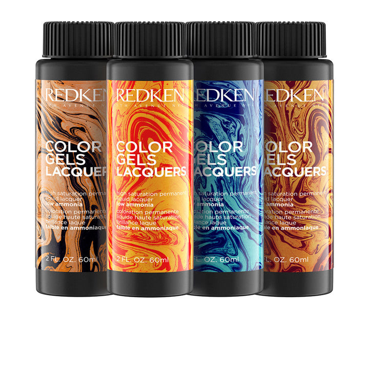 Three 60 ml liquid lacquer bottles of Volcanic 8NA permanent hair colour, Unisex