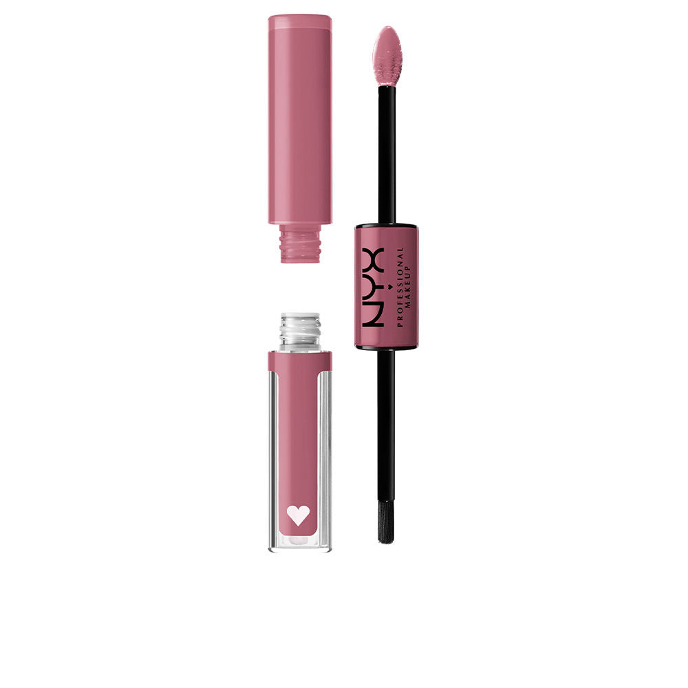 Gloss tube labelled 26‑fierce flirt, glossy pink shade, 3.4 ml