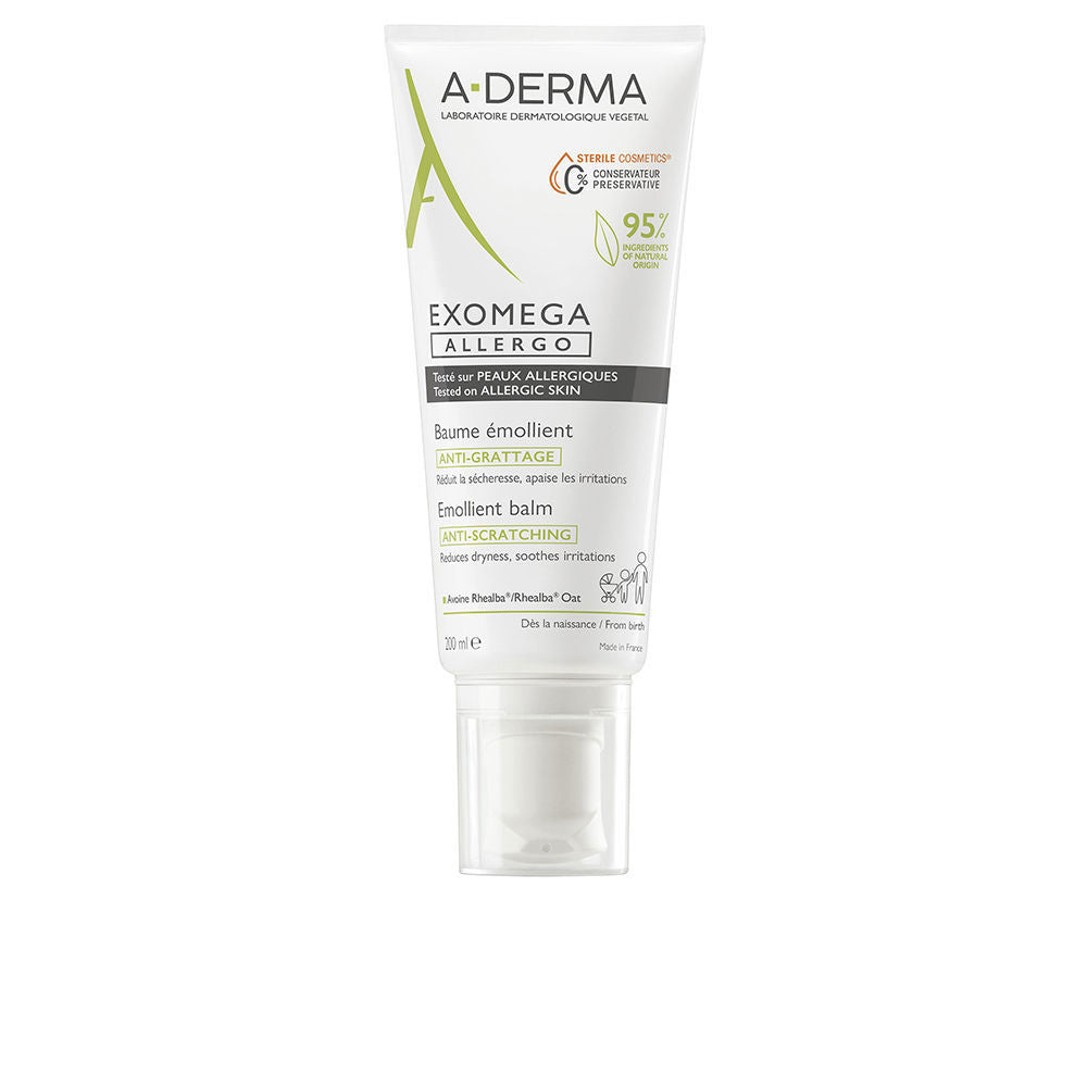 200 ml tube of Rhealba oat emollient balm for dry, sensitive Unisex skin