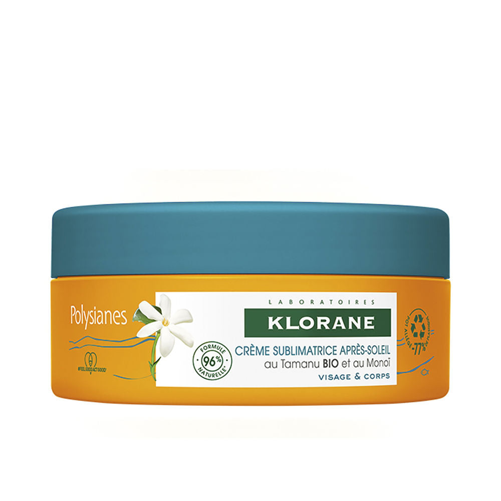 200 ml cream jar of monoï and tamanu after-sun, satin-finish cream