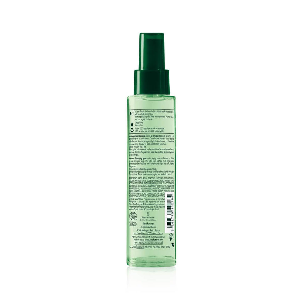 200 ml spray bottle; lavender floral water and castor oil detangler for Unisex hair