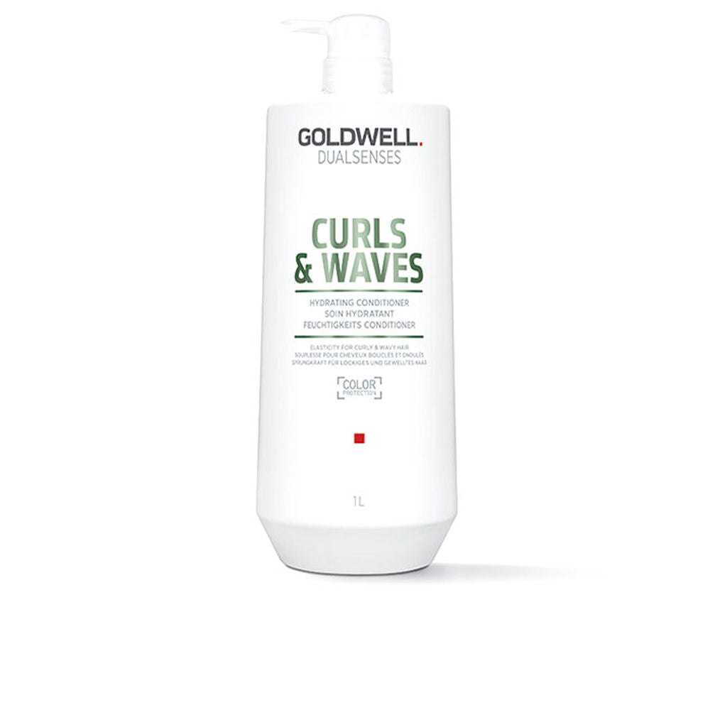 Tall 1000 ml bottle of hydrating conditioner for curls and waves, Unisex