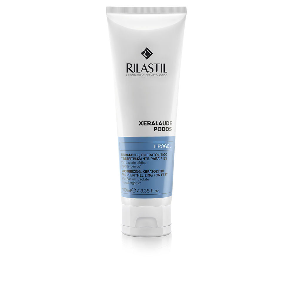 100 ml soap-free exfoliating shower gel tube for dry, sensitive skin