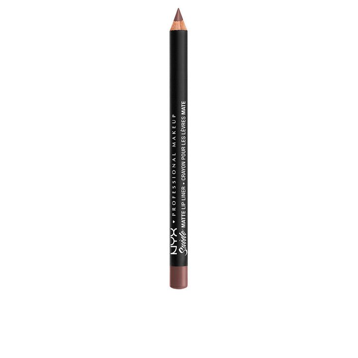 Slim brown velvet-matte lip liner pencil, shade Los Ángeles, 3.5 g