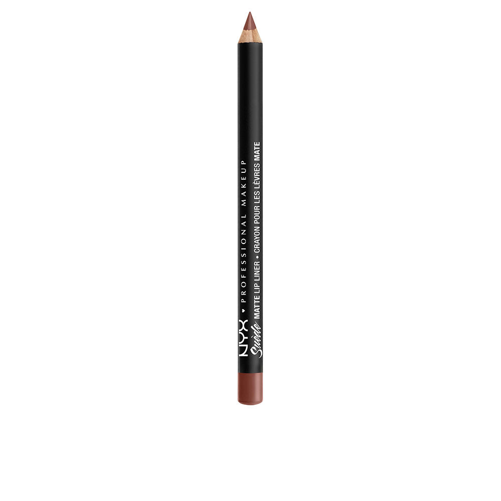 Slim matte lip liner pencil in warm Alabama brown, 3.5 g, cruelty-free