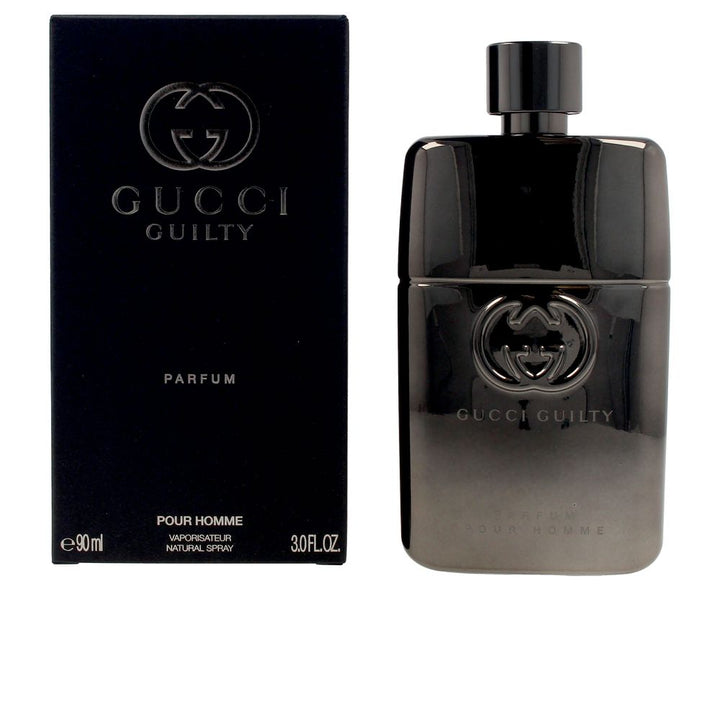Bronze metalised 90 ml amber-woody eau de parfum bottle with monogram