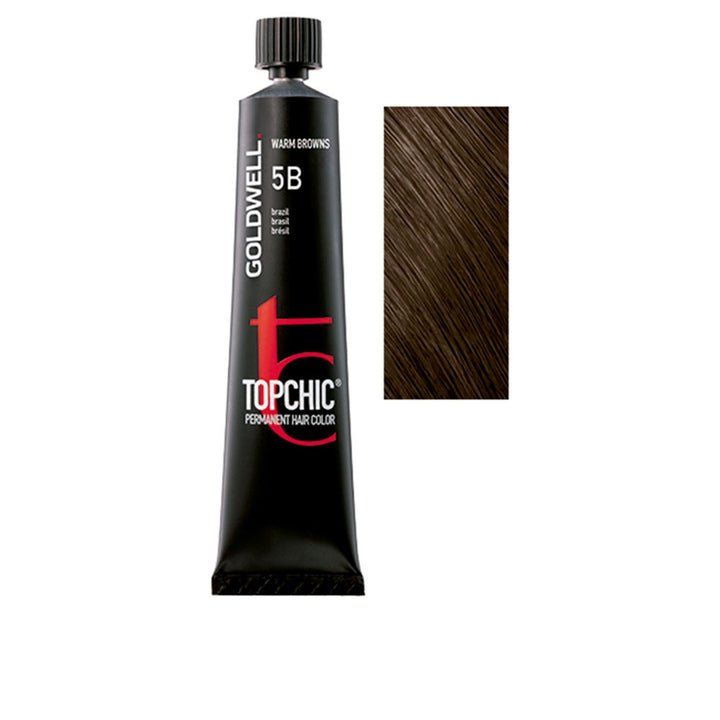 60 ml tube of permanent cream hair colour, shade 5B, labelled for professional use