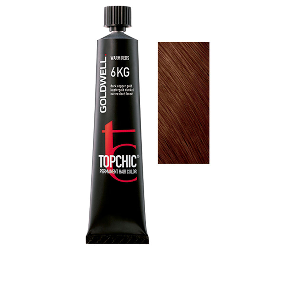 60 ml tube of permanent cream hair colour, shade 6KG rich golden brown