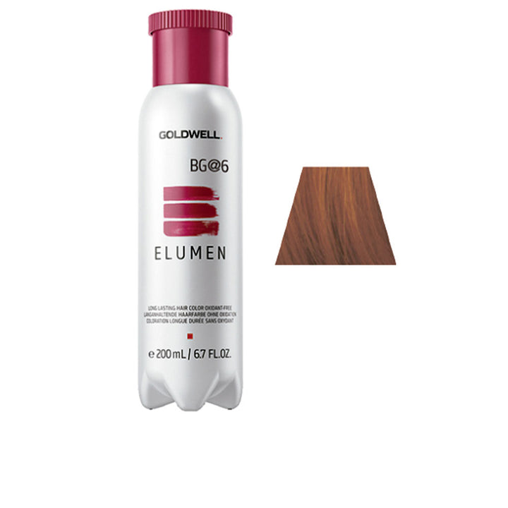 Tube of 200 ml acid permanent hair colour, ammonia-free, shade BG@6
