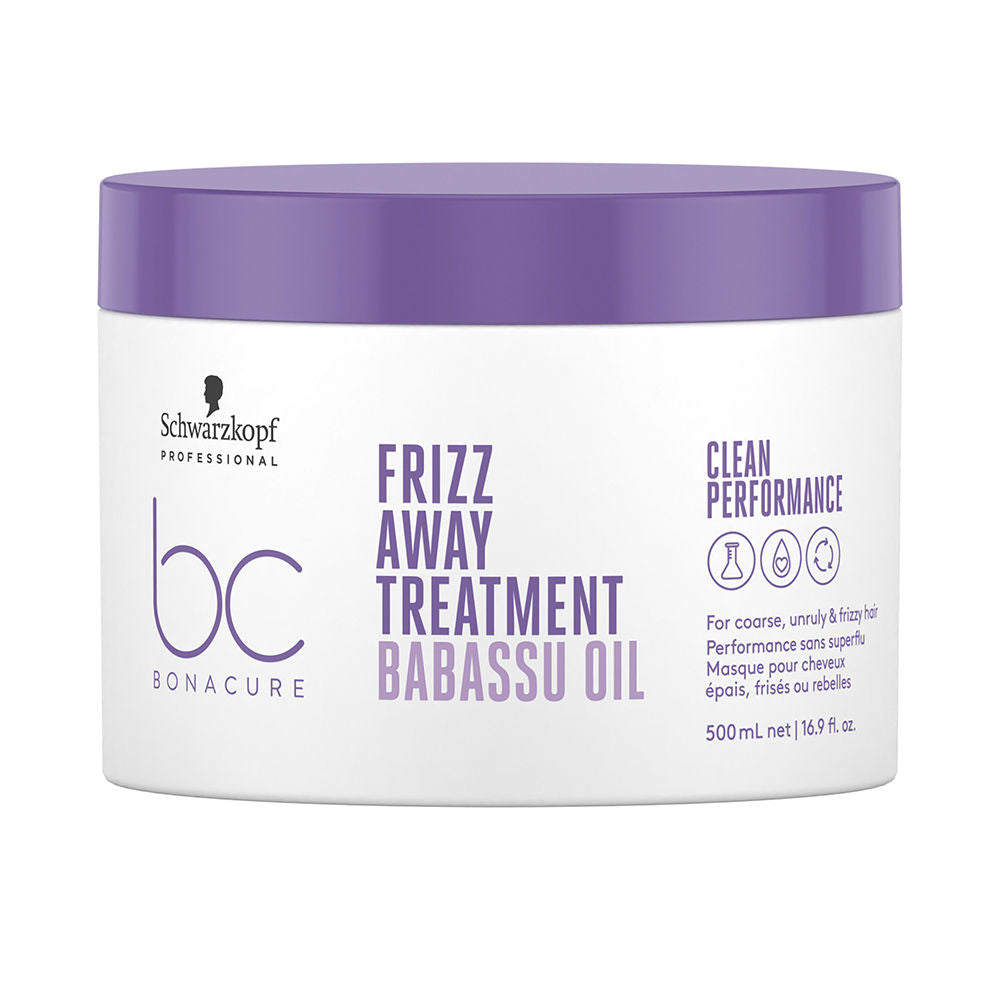 500 ml tube of intensive frizz-control hair treatment, smoothing mask packaging
