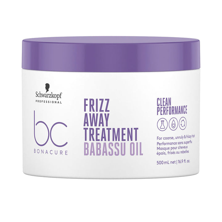 500 ml tube of intensive frizz-control hair treatment, smoothing mask packaging