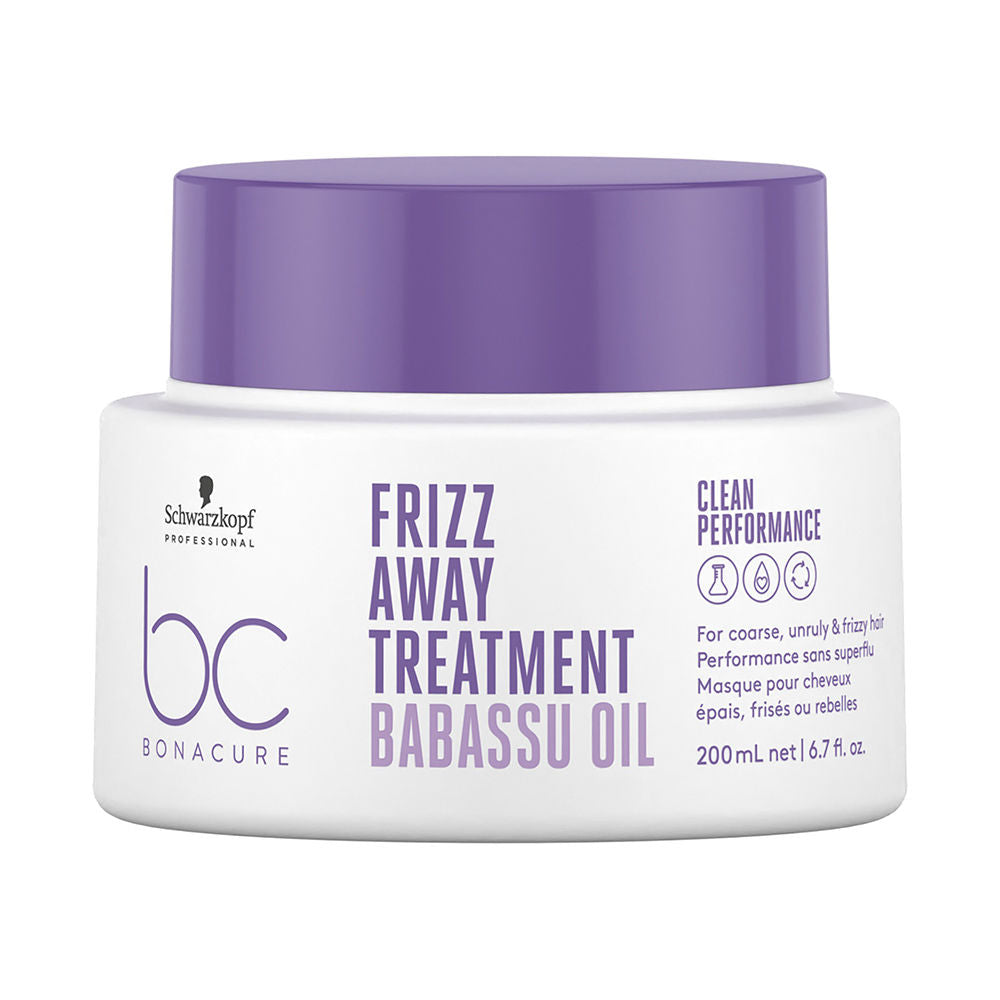 200 ml tube of anti-frizz hair treatment mask, rich cream texture