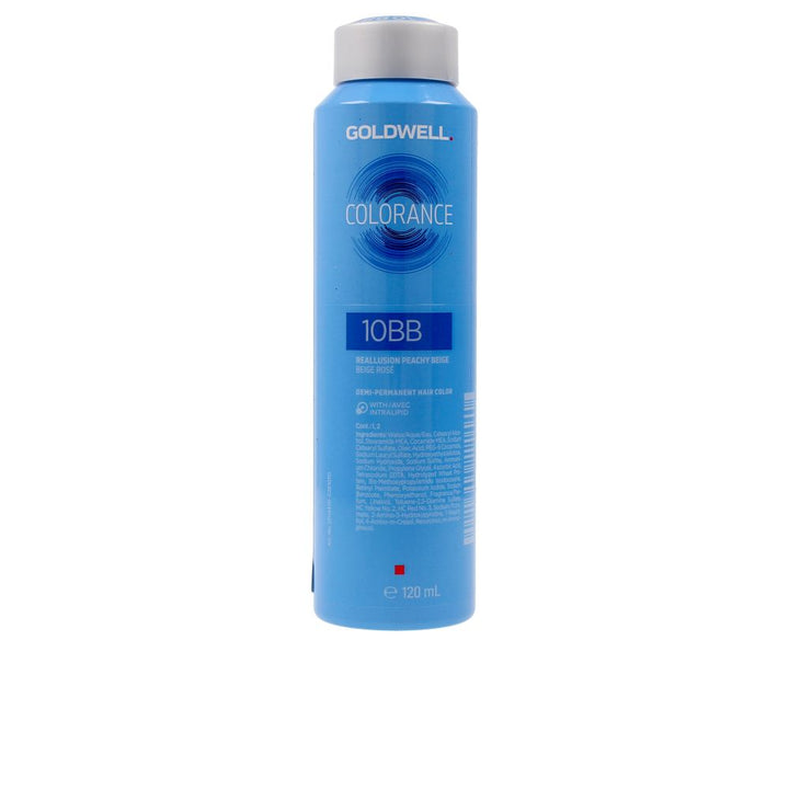 120 ml cream demi‑permanent hair colour bottle, glossy beige shade, salon product