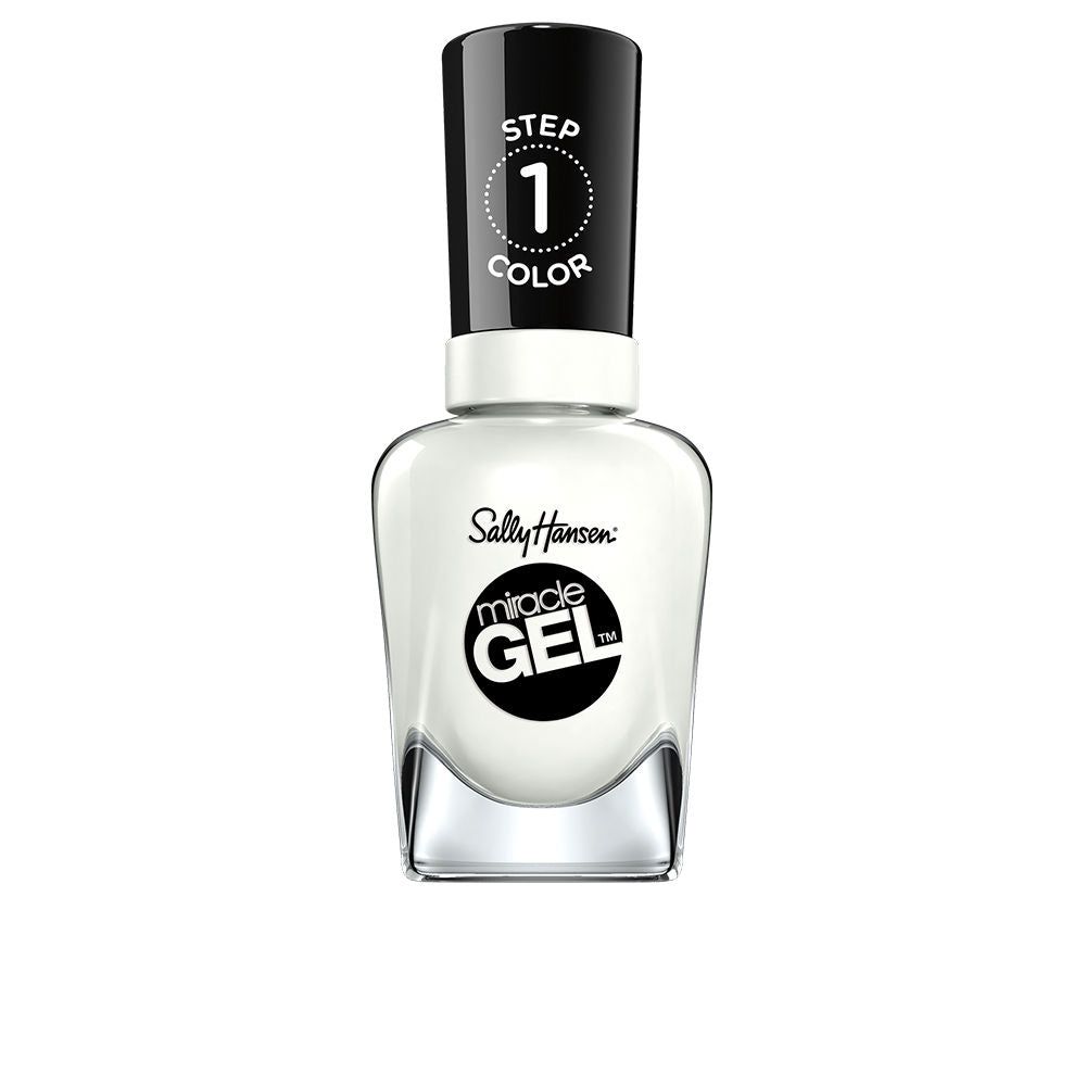 Bottle of Miracle Gel nail polish in muted mauve with matching top coat, 14.7 ml