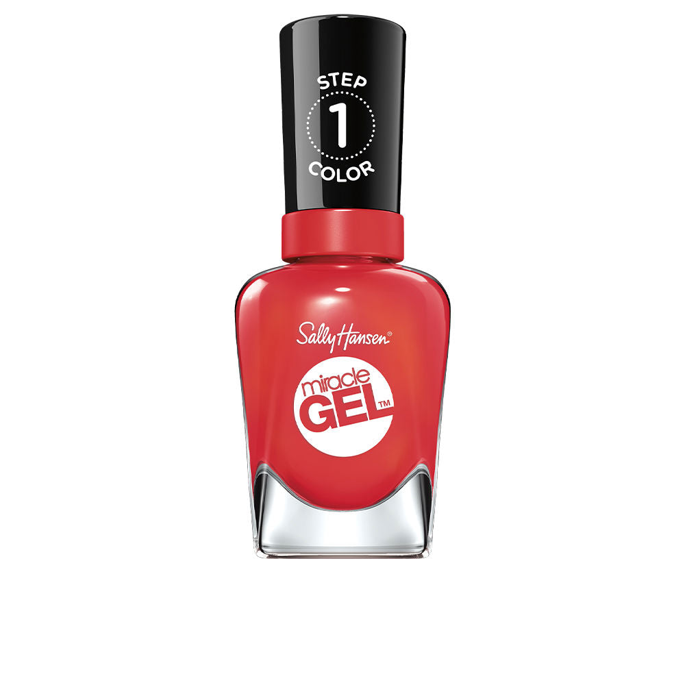 14.7 ml blue gel-finish nail polish with matching top coat, two-step system