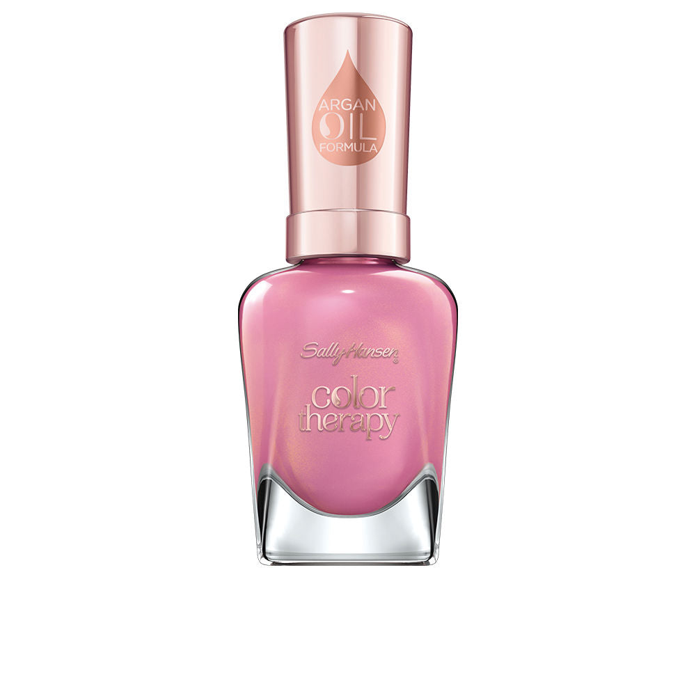 Bottle of mauve sheer nail polish, glossy finish, 14.7 ml