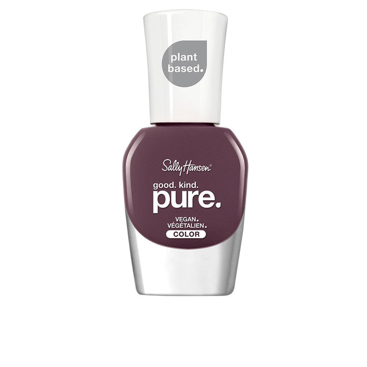 Deep grape vine nail polish bottle, 10 ml, recycled cap, vegetable-fibre brush
