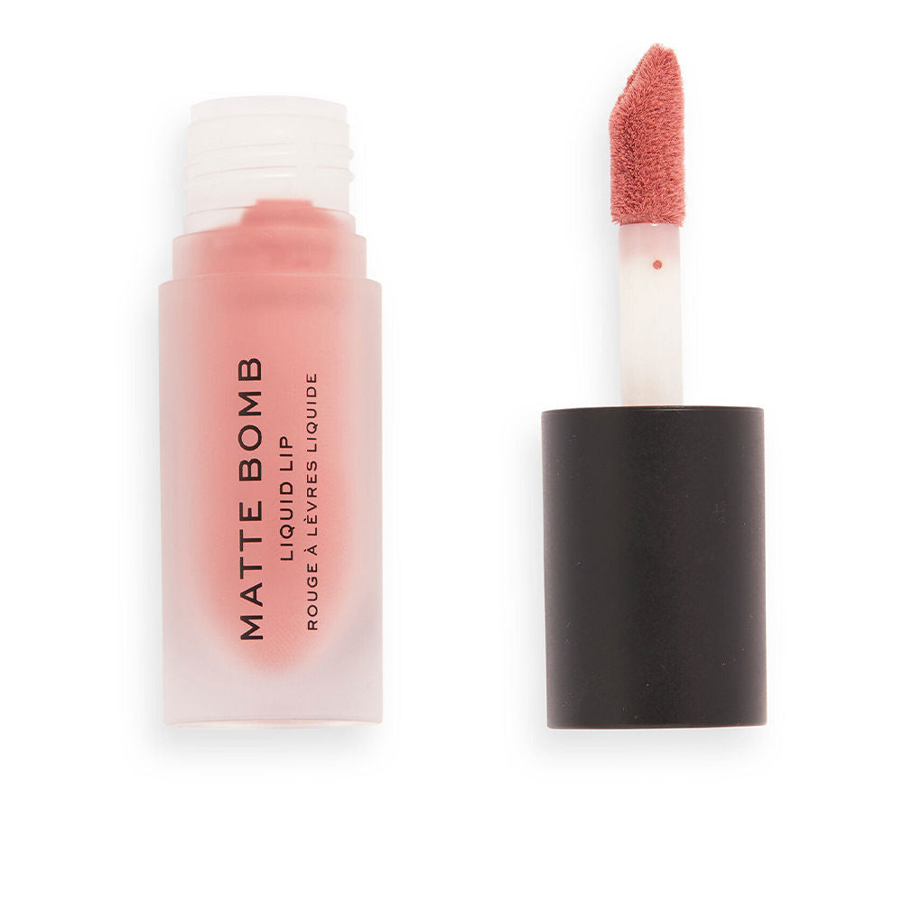 Tube of fancy pink matte liquid lipstick with doe‑foot applicator, 4.6 ml