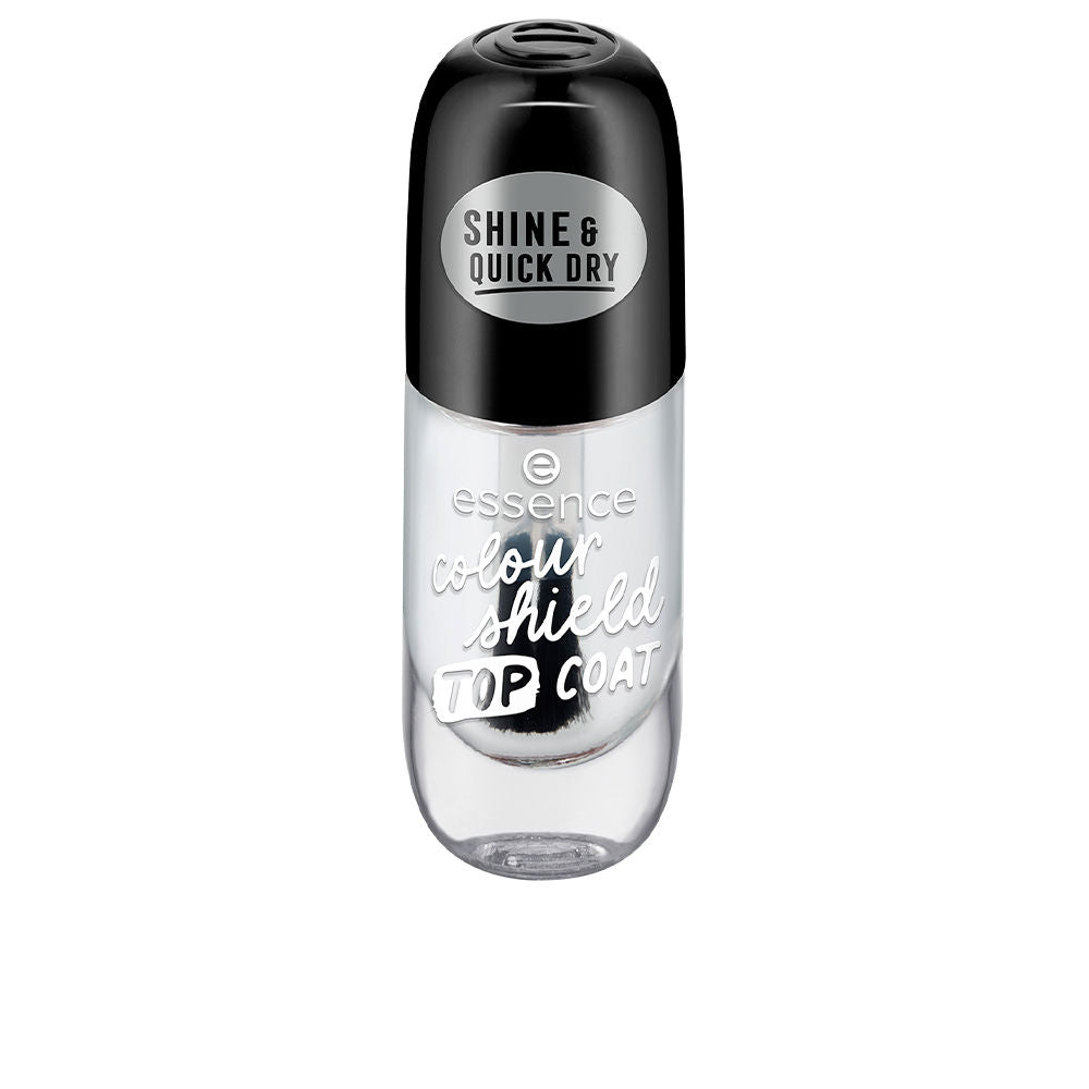 8 ml bottle of high-shine gel-effect top coat, clear glossy finish