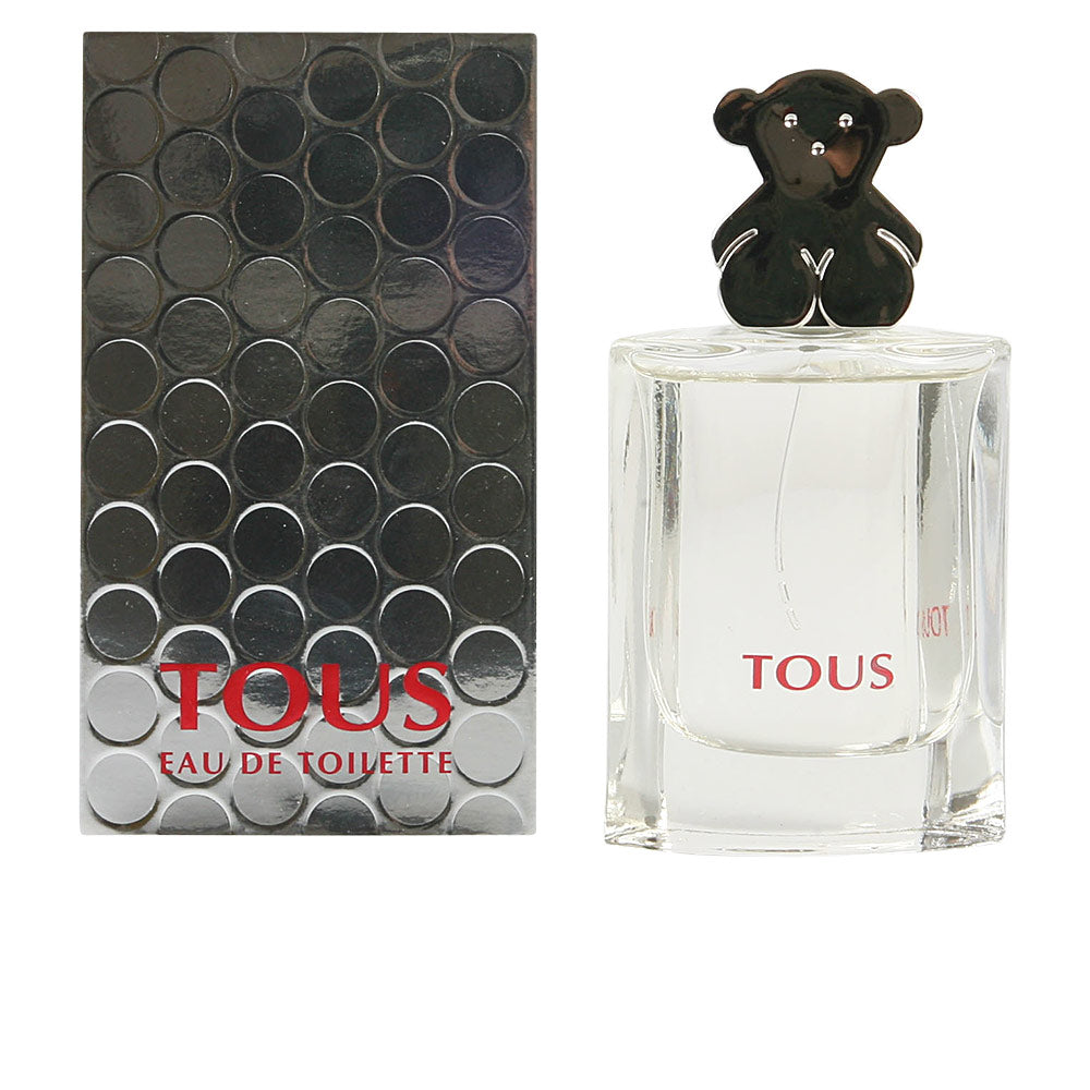 30 ml clear floral Eau de Toilette bottle with bear-shaped cap