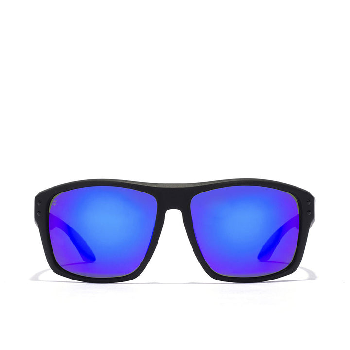Black square Unisex sunglasses with polarised lenses and 135 mm temples