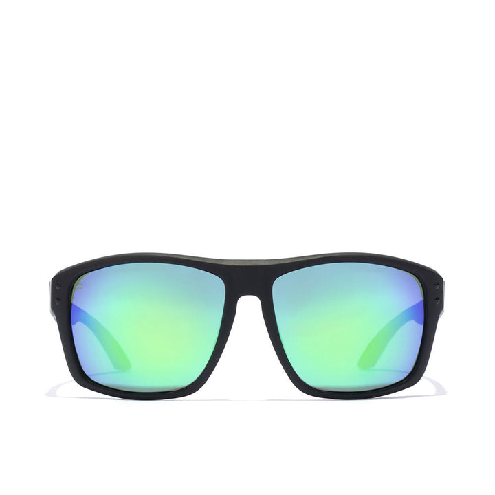 Black square Unisex sunglasses with polarised lenses and 135 mm temples