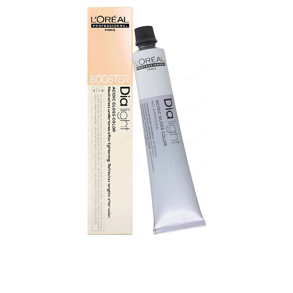 Yellow 50 ml tube of acid pH gel-cream colour booster, Unisex product