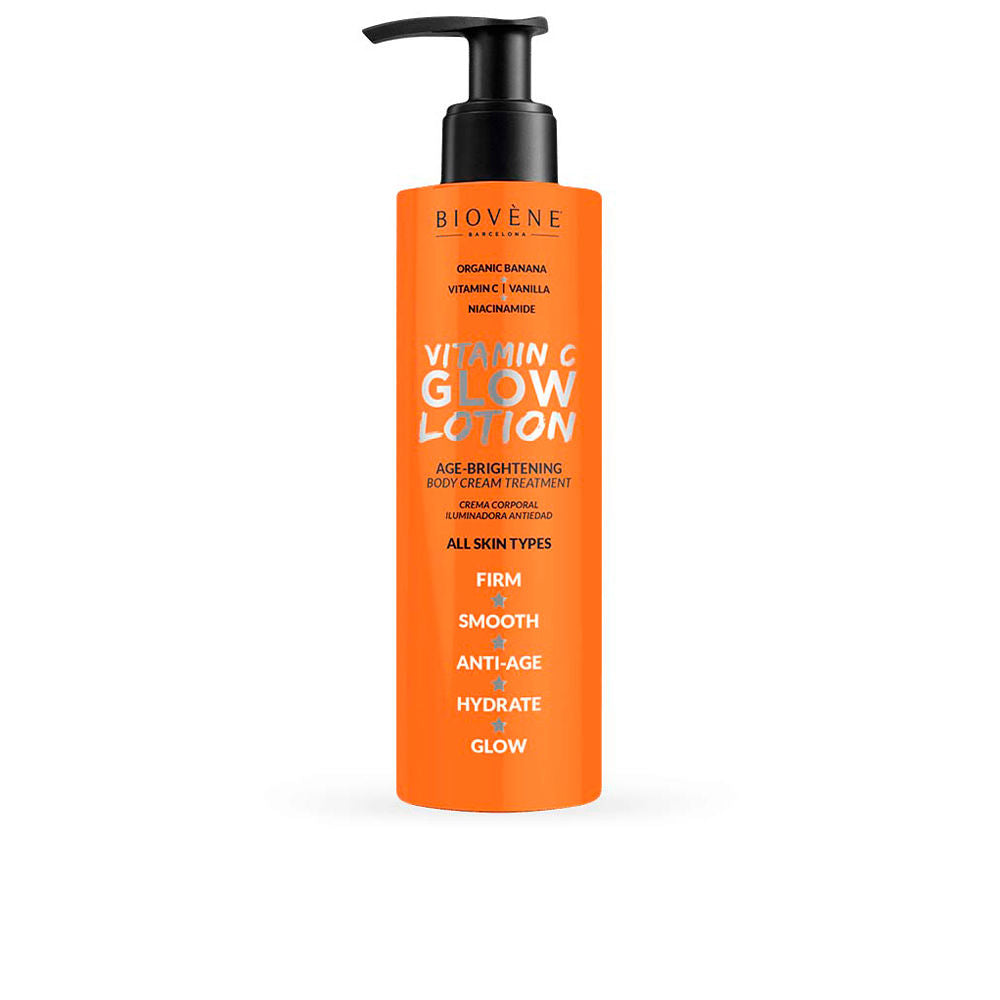 200 ml tube of Vitamin C Glow body lotion with shea and banana extracts