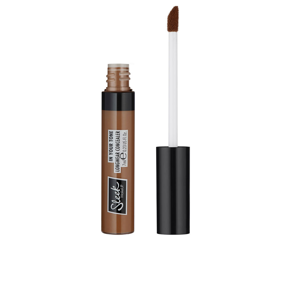 7 ml tube of cream longwear concealer in fair shade, precision wand applicator