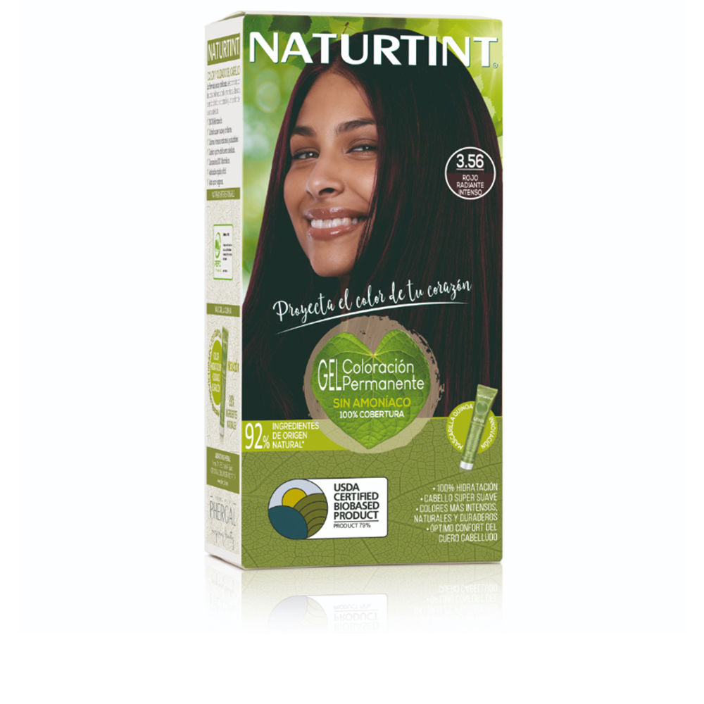 Tube and developer of intense red ammonia-free hair colour with quinoa care mask, 170 ml
