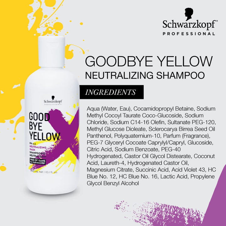 300 ml violet-toned neutralising shampoo bottle for cool blondes, sulfate-free, Unisex