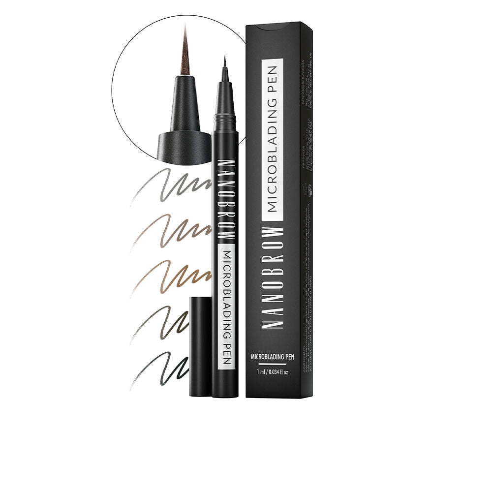 Slim dark brown microblade brow pencil with retractable fine tip, 1 ml