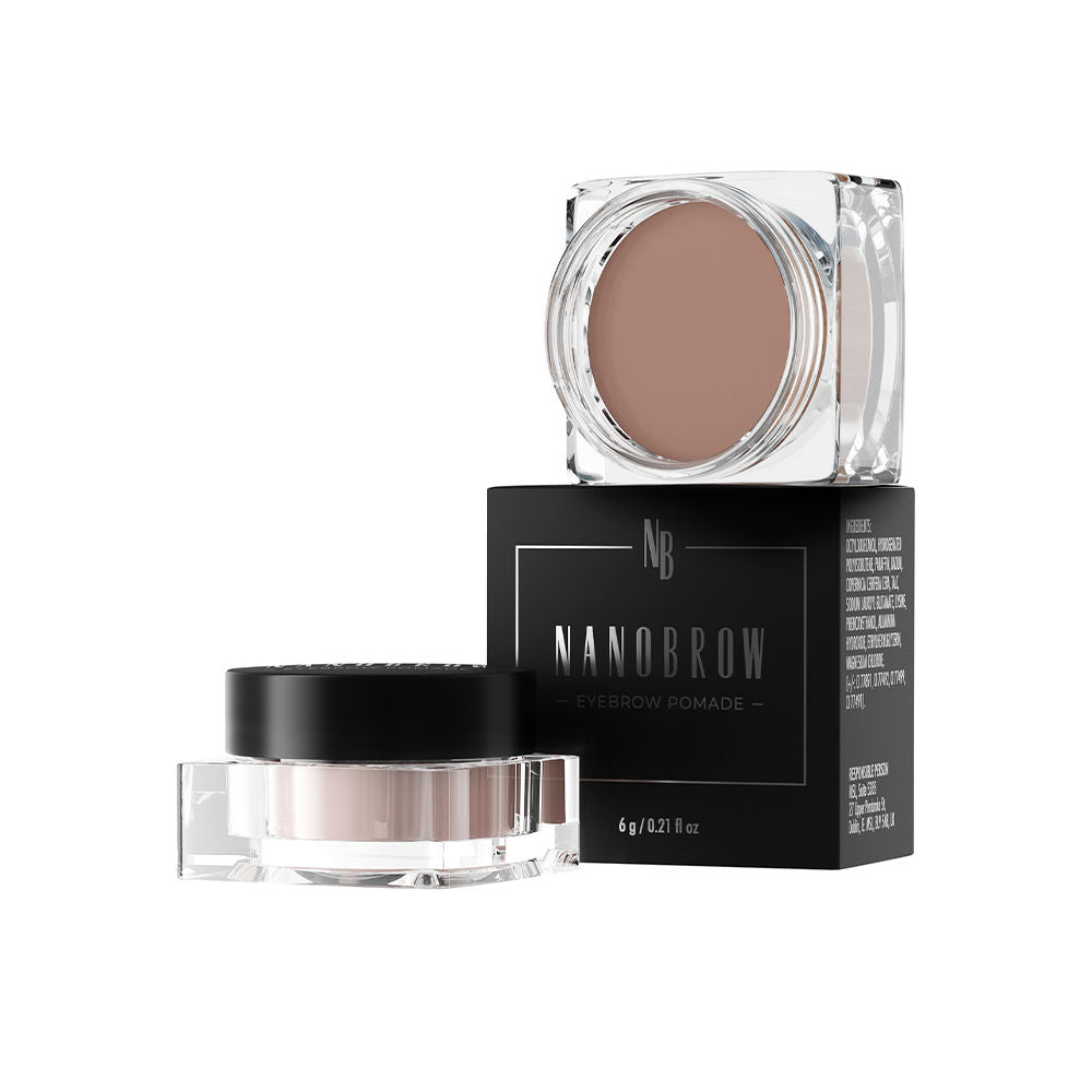 6 g medium brown cream brow pomade in compact, smooth textured finish